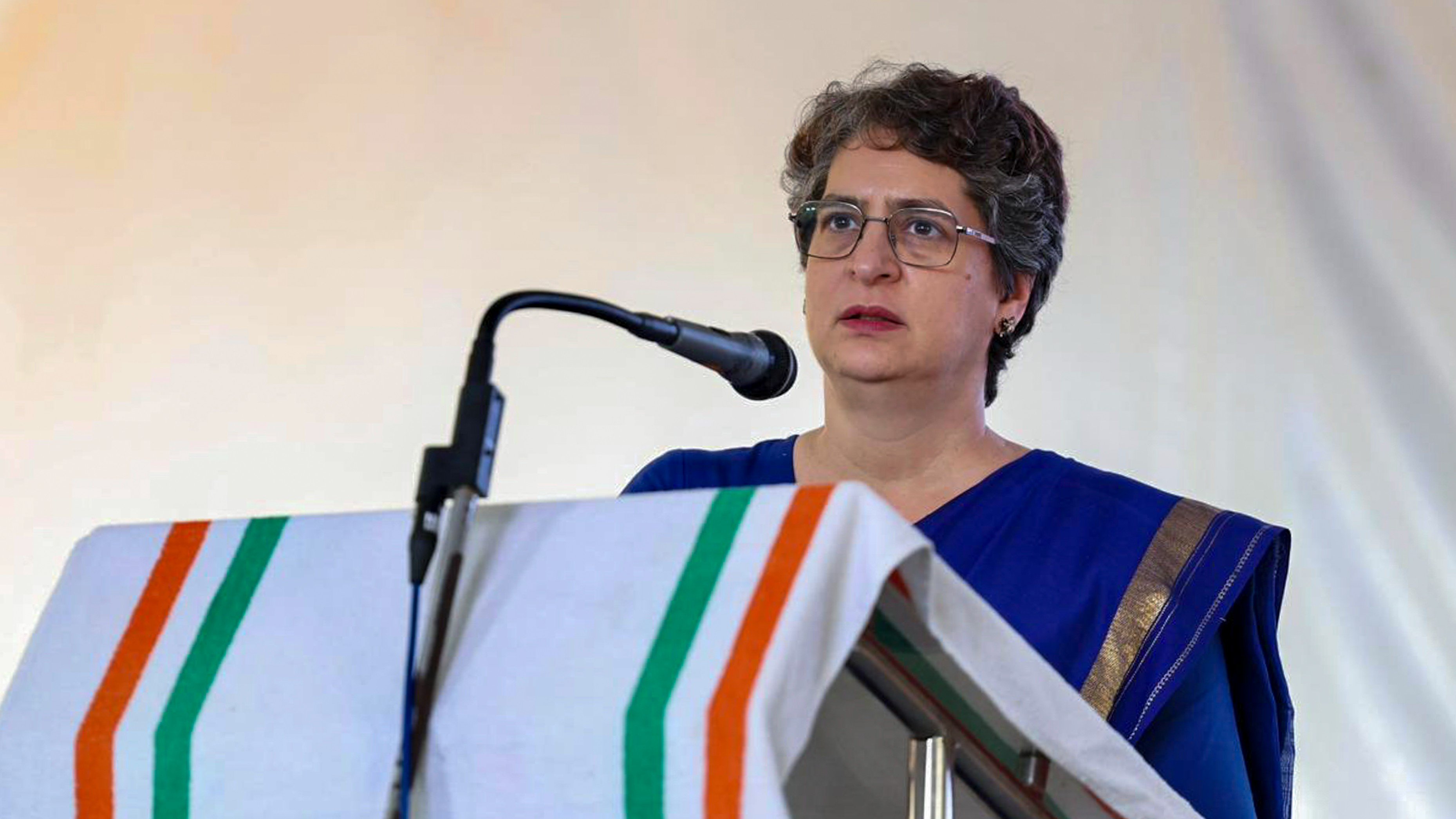 Priyanka Gandhi calls LDF, Vijayan 'Modi's B-team' in Kerala poll campaign