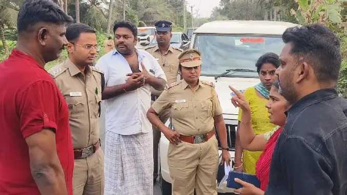 தலைமை காவலரின் மனைவியிடம் நான்கு பவுன் செயின் பறிப்பு