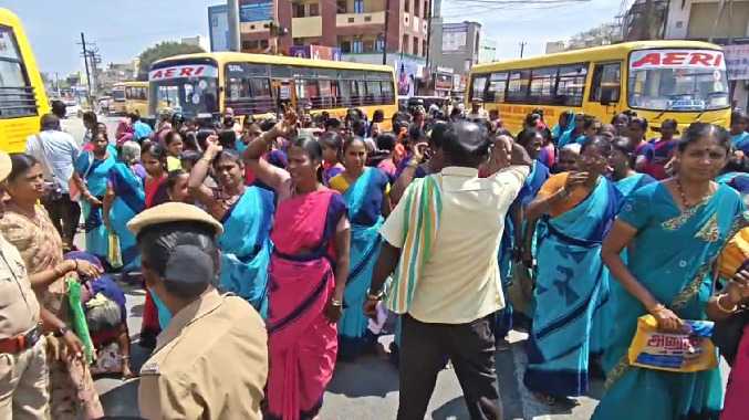 16-வது நாளாக தொடர் போராட்டம்