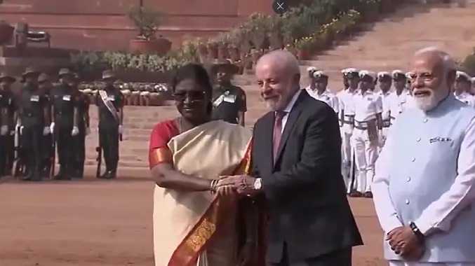 அரசு முறை பயணமாக இந்தியா வந்த பிரேசில் அதிபர்