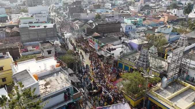 காளியம்மன் கோயிலில் மாசி மாத தீமிதி திருவிழா கோலாகலம்