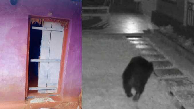 கதவை தட்டி தட்டியே உடைத்த ராட்சத உருவம்