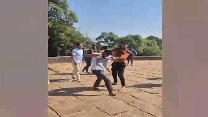 கோவிலின் புனிதத்தை பாழாக்கியதாக கிராம மக்கள் தாக்குதல்