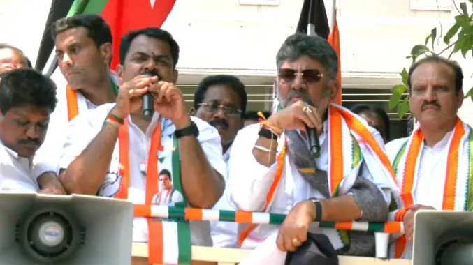 ஈரோட்டில் கர்நாடக துணை முதலமைச்சர் தேர்தல் பிரச்சாரம்
