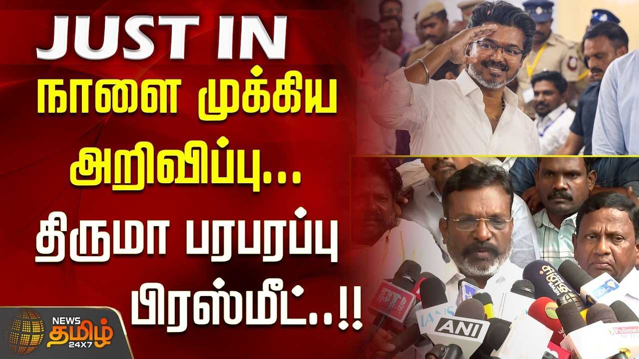 தவெகவுக்கு ஆதரவு அளிப்பது குறித்து முடிவு எடுக்கவில்லை - திருமாவளவன்