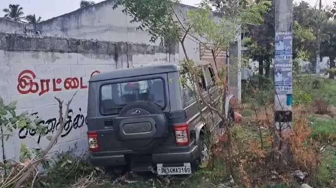 மதுபோதையில் ஜீப்பை ஓட்டி சென்று விபத்து
