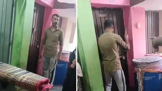 மர்ம நபர் பூட்டை உடைத்த வீடியோ காட்சி வெளியானது