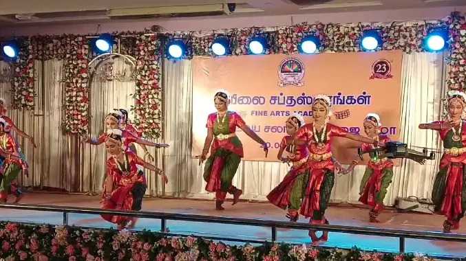 பரதம் முடித்த மாணவிகளுக்கு சலங்கை பூஜை விழா