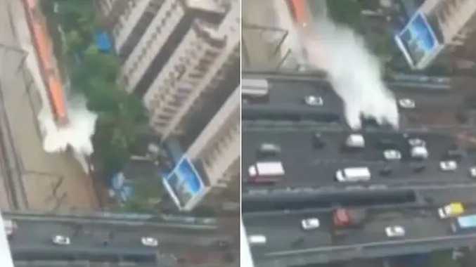 வெள்ளத்தை கிழித்துக் கொண்டு சென்ற வந்தே பாரத் ரயில்