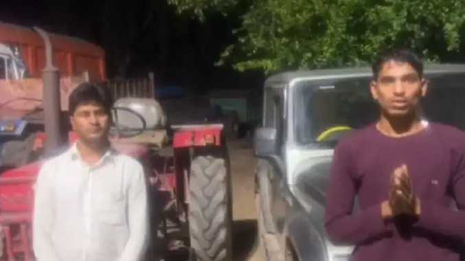 மகிந்திரா கார் மற்றும் டிராக்டரை வைத்து சாகசம்