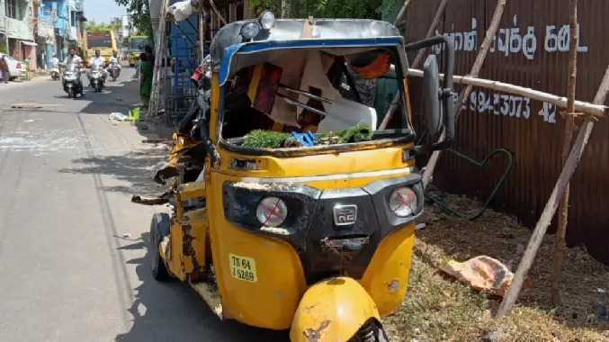 ஆட்டோவும், அரசு பேருந்தும் நேருக்கு நேர் மோதி விபத்து