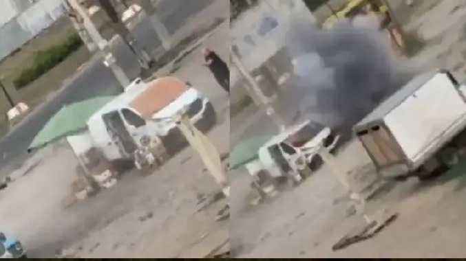 காய்கறி வியாபாரியை விரட்டிச் சென்று தாக்கிய ரஷ்ய ட்ரோன்