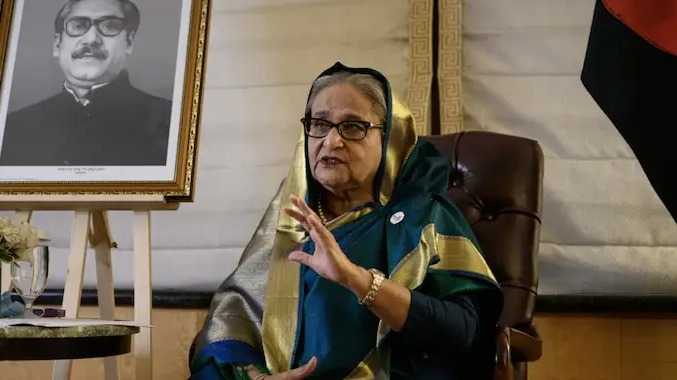 வங்கதேச முன்னாள் பிரதமர் ஷேக் ஹசீனா உருக்கமான பேச்சு