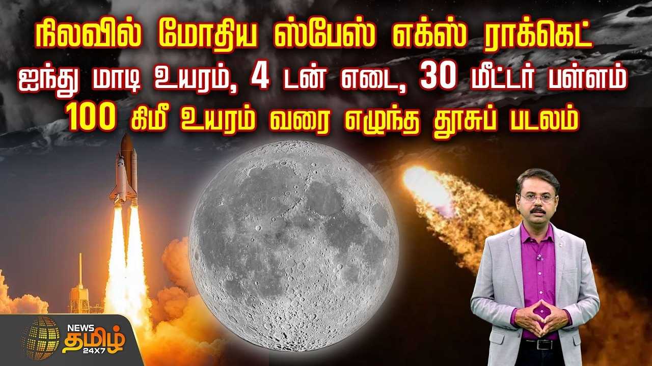 நிலவில் மோதிய ஸ்பேஸ் எக்ஸ் ராக்கெட், 100 கிமீ உயரம் எழுந்த தூசுப் படலம்