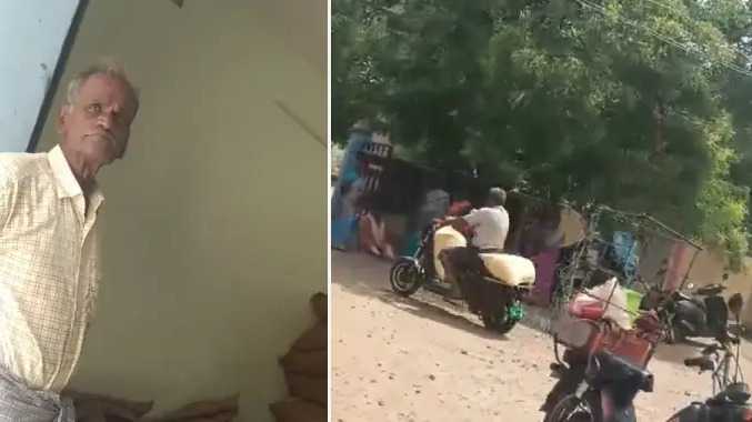 பட்டப்பகலில் பகிரங்கமாக ரேஷன் அரிசி விற்பனை
