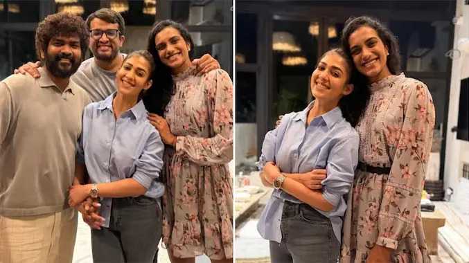 பி.வி.சிந்து மற்றும் அவரது கணவருக்கு இரவு விருந்து உபசரிப்பு