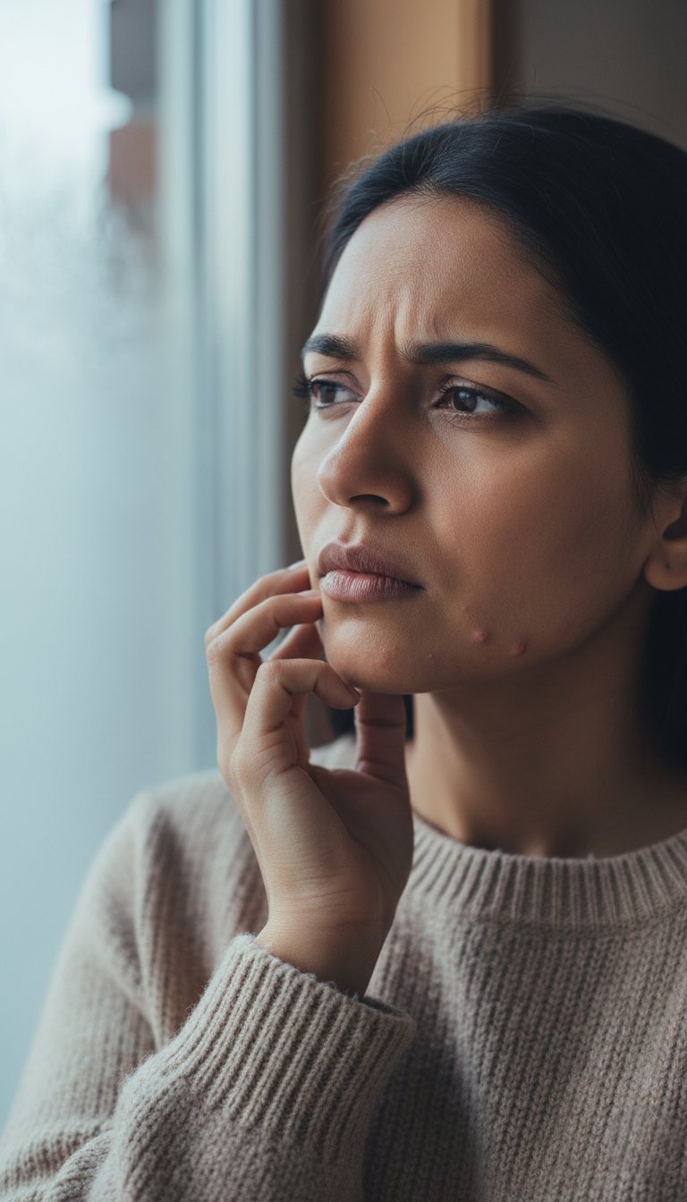 শীতে চোয়াল-থুতনিতে ব্রণ বাড়ছে: শুধু স্কিনকেয়ার যথেষ্ট নয়, বদলাতে হবে খাদ্যাভ্যাসও