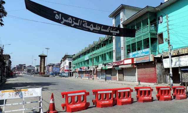 دارالحکومت دہلی میں کشمیریوں کی حمایت میں مظاہرہ