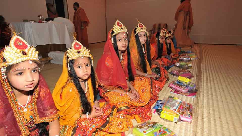 Image result for navratri kanjak pooja