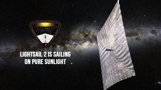 LightSail 2 is sailing on pure sunlight