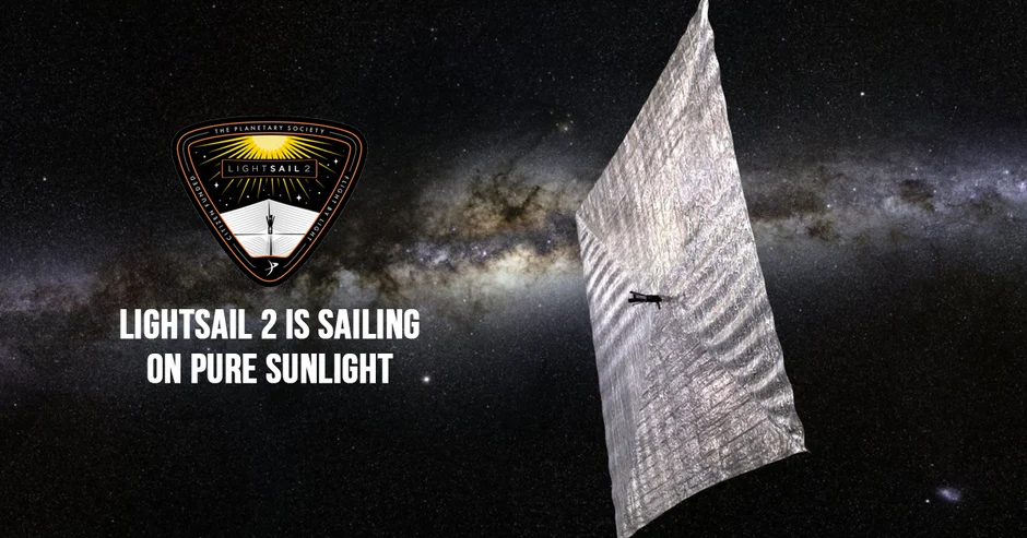 LightSail 2 is sailing on pure sunlight