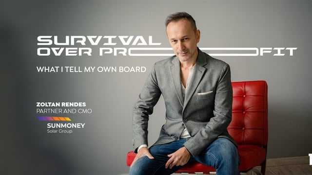 Survival Over Profit: What I Tell My Own Board