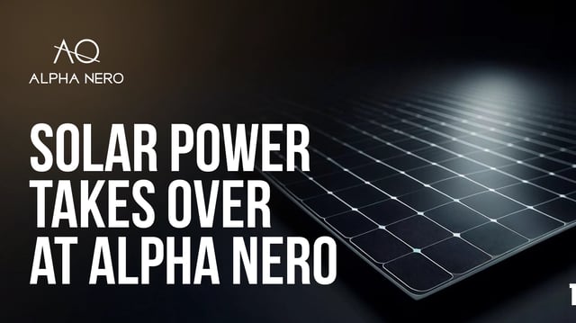 Solar Power Takes Over at Alpha Nero