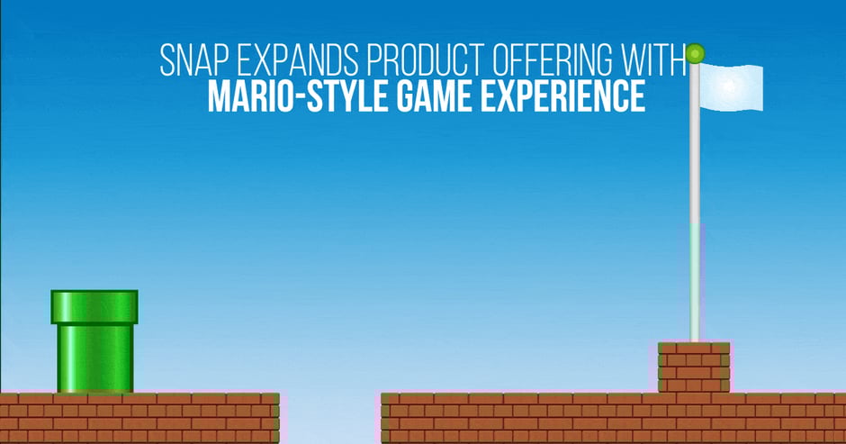 Snap expands its offering with Mariostyle game experience
