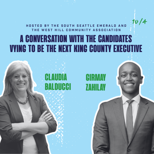 King County Executive Candidate Forum Poster