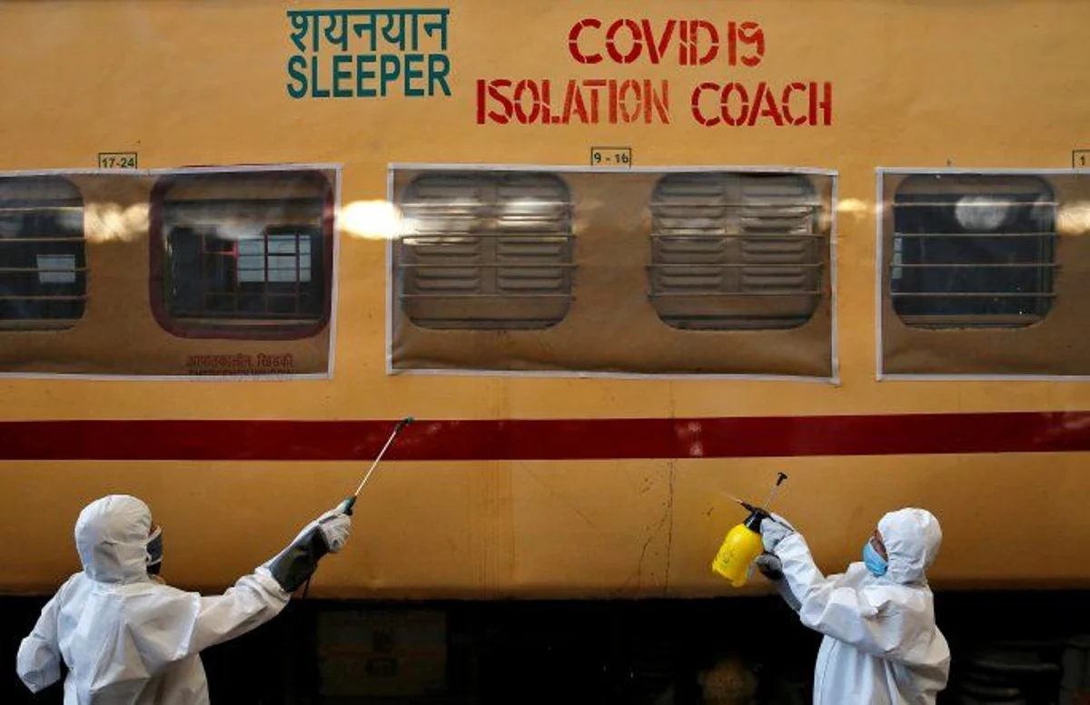 Isolation Coaches Prepared By Indian Railways Deployed At Delhi's ...