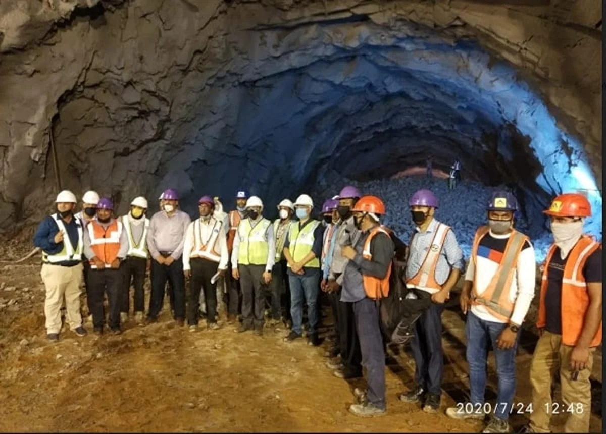 Caving Work On World's First Rail Tunnel For Double-Stack Electric ...