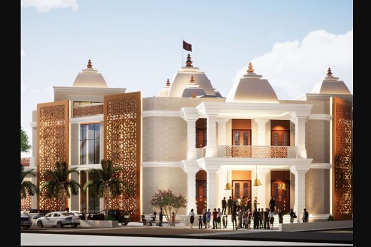 Dubai Majestic Hindu Temple To Open Doors By Diwali 2022