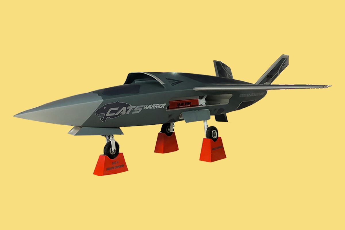 India's New 'Warrior' Drone, Part Of Combat Air Teaming System Being Developed By HAL, Revealed At Aero India - Vimarsana News