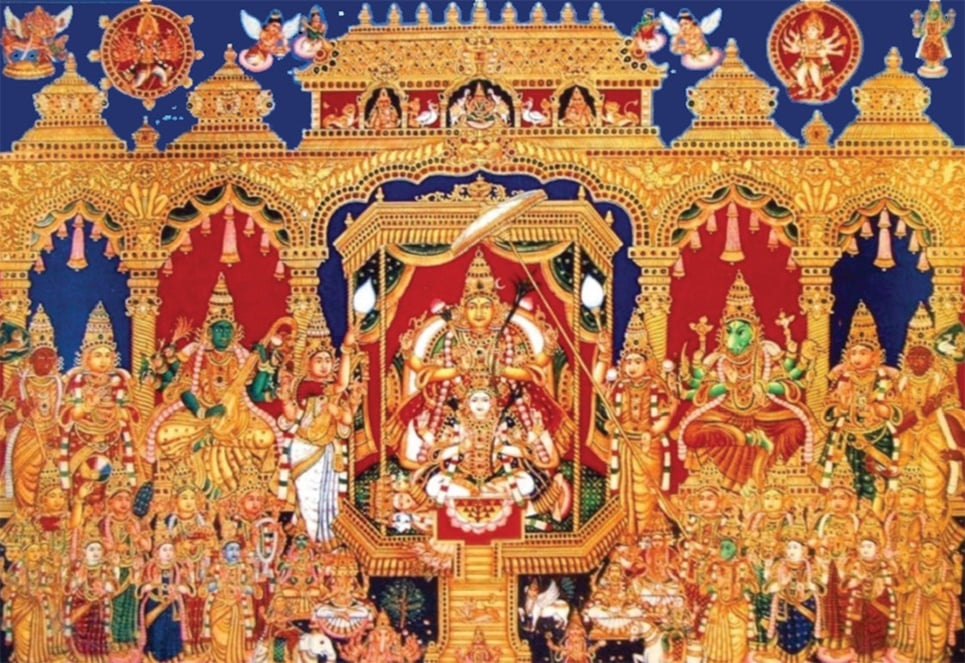 The Great Goddess Lalita And The Sri Chakra - 