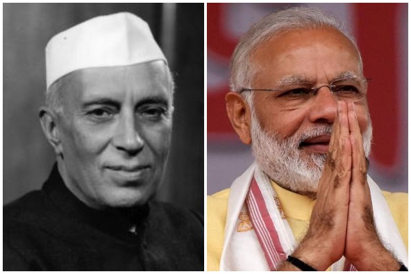 Image result for nehru and modi