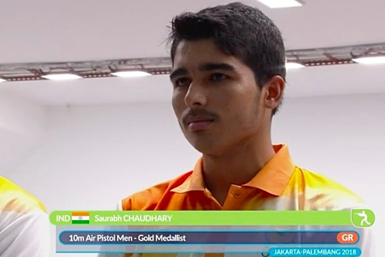 boy with the golden gun 16 year old saurabh chaudhary wins gold in