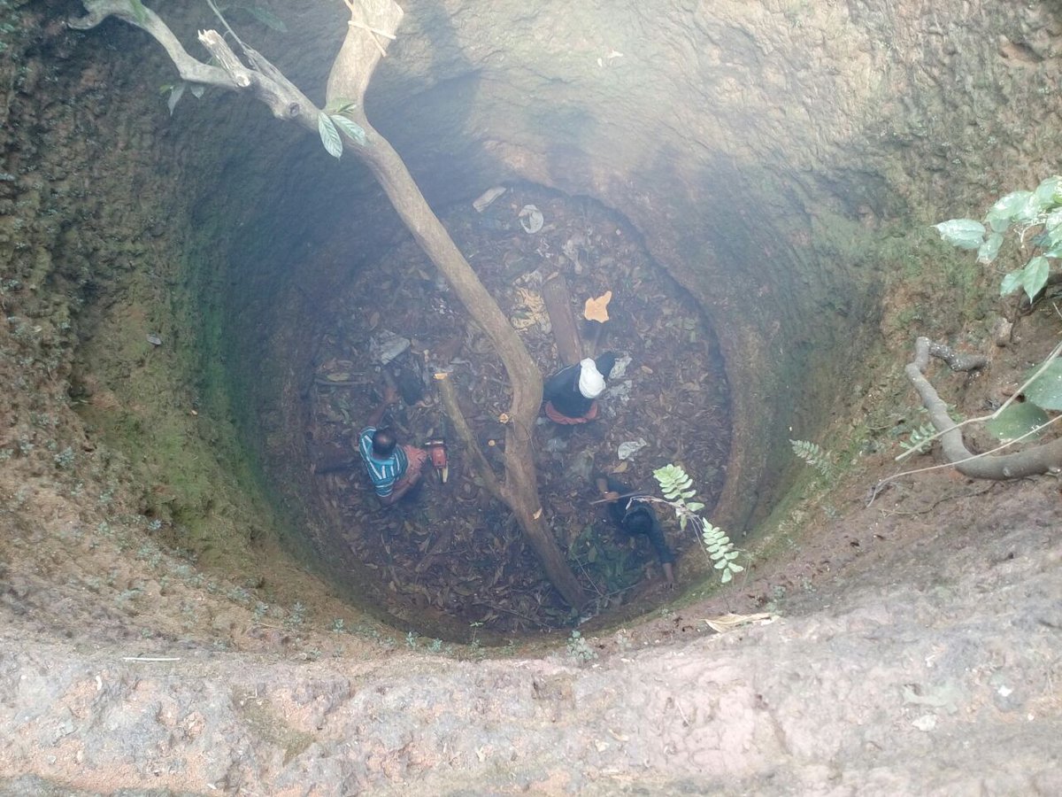 Restoration of a temple well under way.