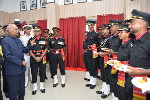 President Kovind Honours Corps Of Army Air Defence With President’s Colours Award 