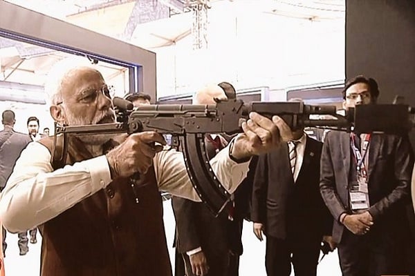 Image result for defence expo modi rifile