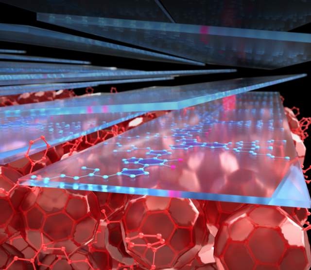 Organic solar cells more efficient with molecules facetoface