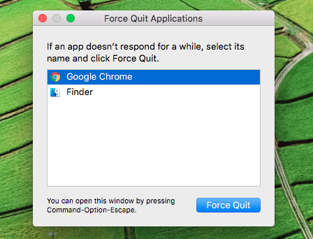 chipmunk basic force quit windows