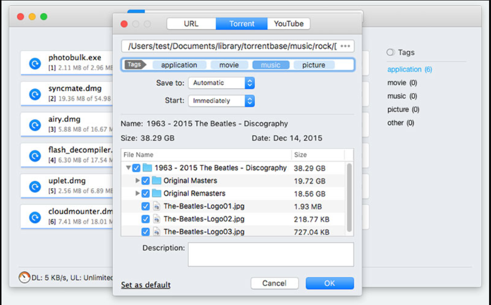 torrent downloader mac os x