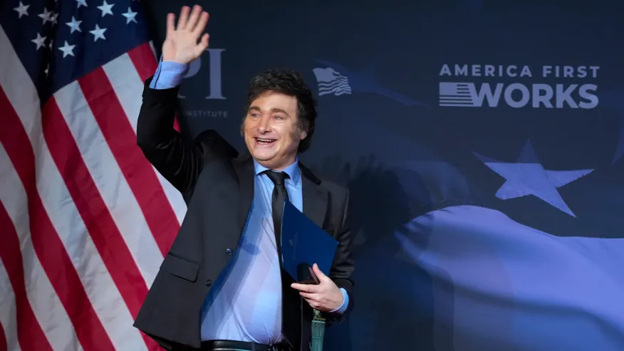 Argentina President Javier Milei meets with Donald Trump at Mar-A-Lago