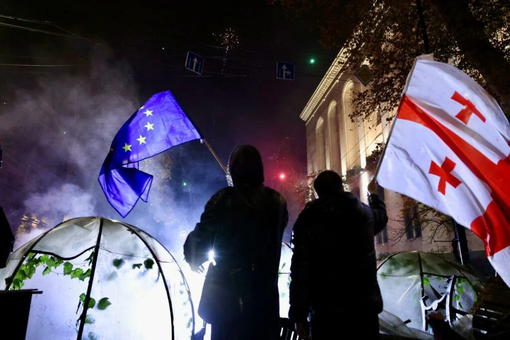 Protests Erupt Across Georgia After Parliament Suspends EU Accession Talks