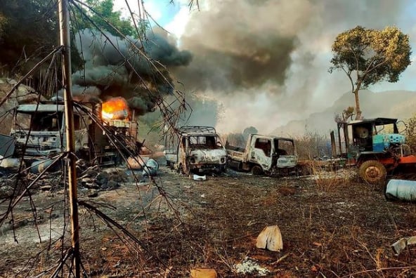 Junta Forces In Myanmar Accused Of Civilian Massacre