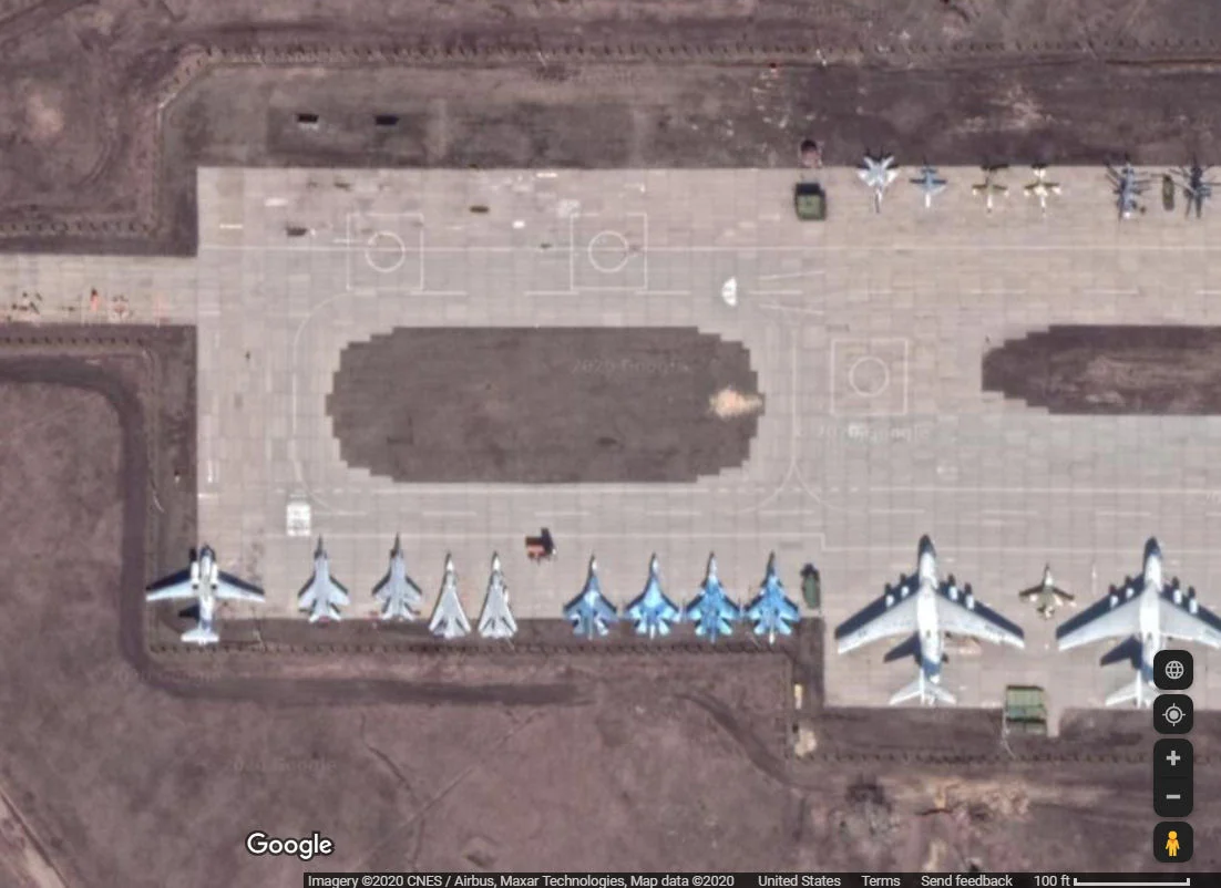 Multiple Explosions at Russian Airfield