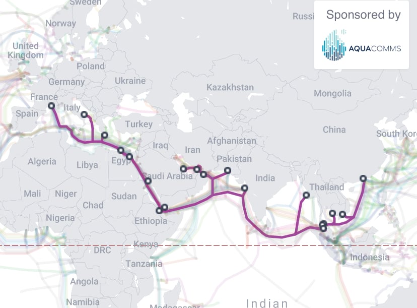 Internet Outages in Pakistan, Somalia, Saudi Arabia Due To Submarine Cable, Potentially Severed