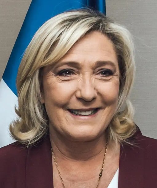 Marine Le Pen Hit By Eggs In Saint-Amand-les-Eaux