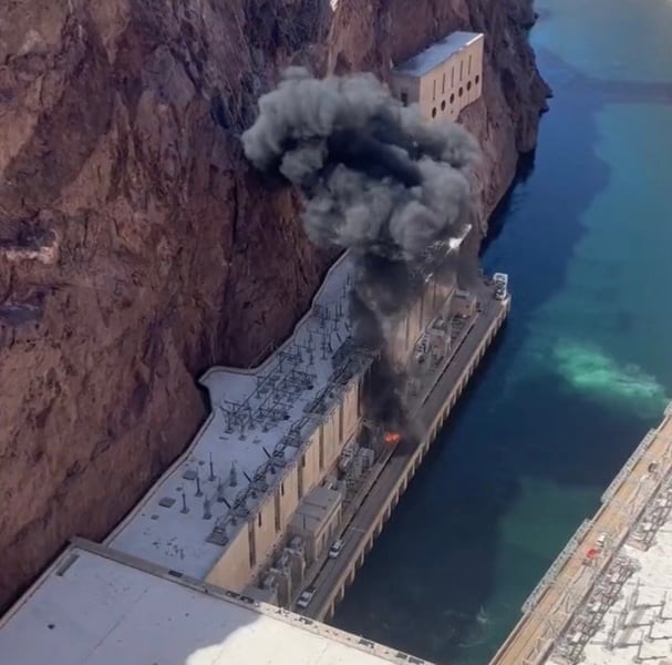 Explosion at Hoover Dam