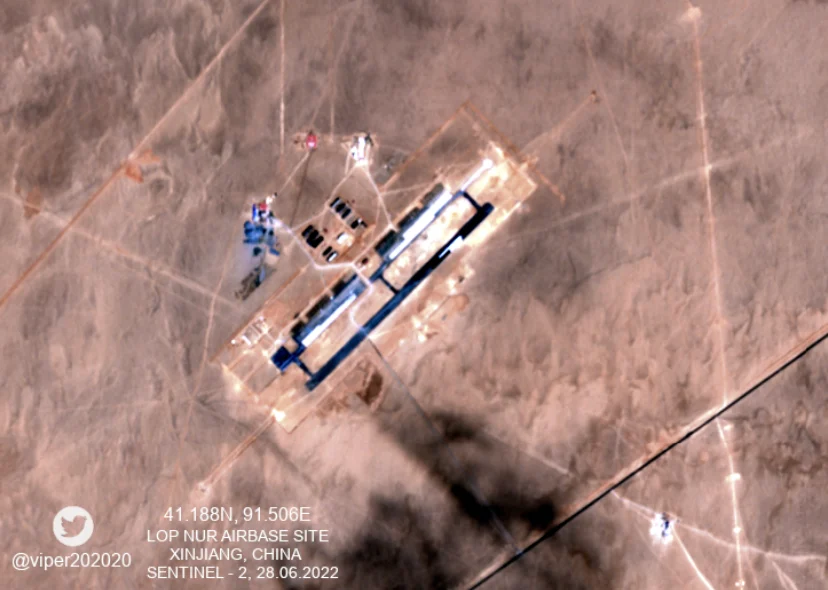 Satellite Imagery Reveals Rapid Chinese Air Base Construction At Old Nuclear Test Site